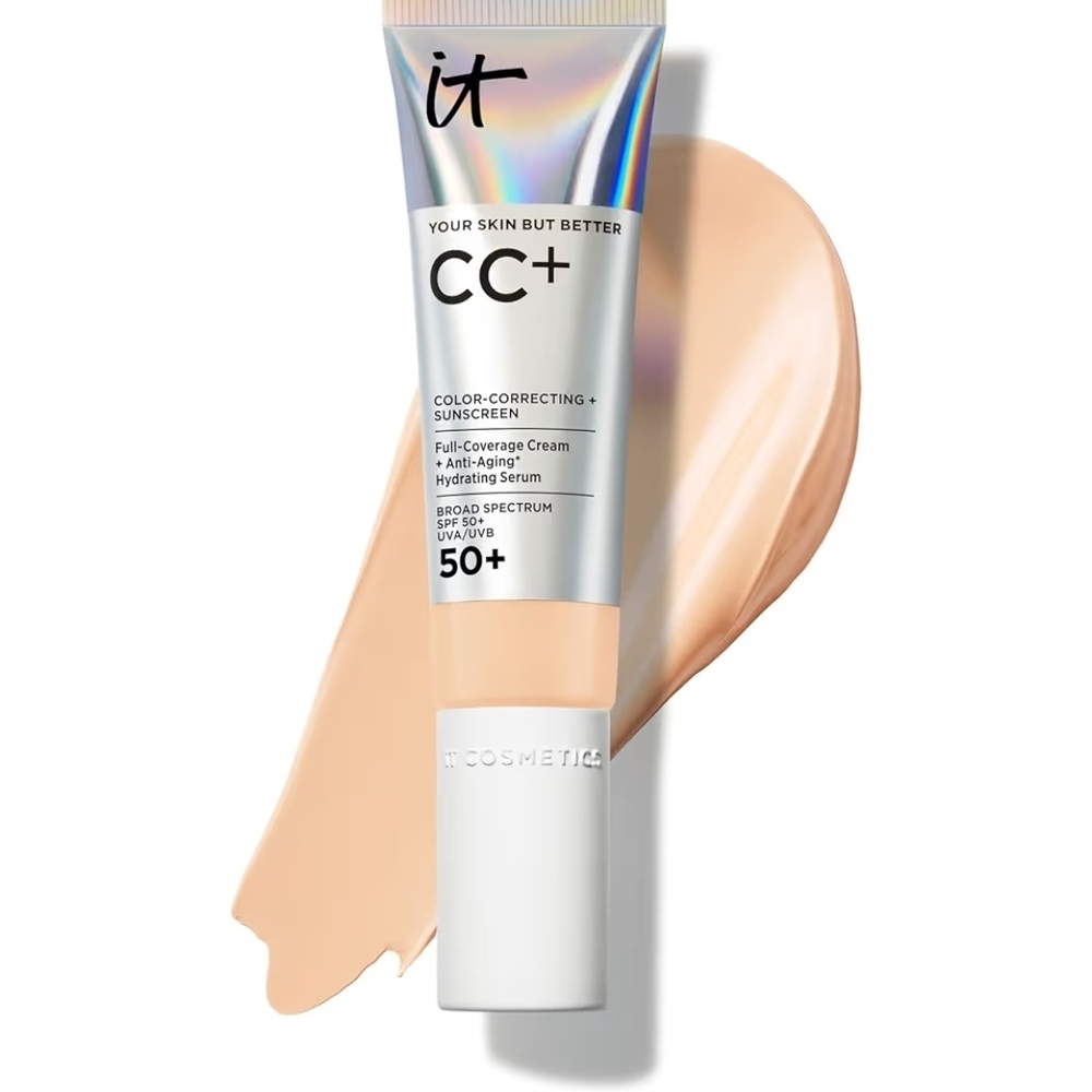 IT Cosmetics CC+ Cream - Natural Full Coverage Foundation With SPF 50+ 07W Light